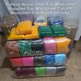 Talikur Kecil 2mm Warna Makrame Tali PP Rajutan Tas Gelang Makrame