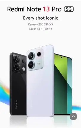 NEW REDMI NOTE 13 PRO 5G 8/256 RESMI 15 BLN XIAOMI