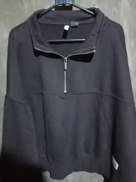 Sweater halfzib crop oversize H&M