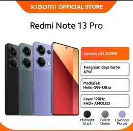 Baru…Xiaomi Redmi Note 13 Pro 4G 8/256 Grs Resmi (Warna: Purple,Black)