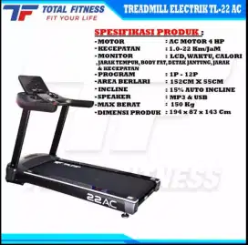 Treadmill elektrik tipe TF 22Ac