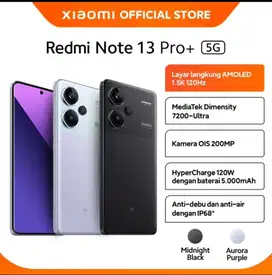 Baru…Xiaomi Redmi Note 13 Pro+ Ram 12+7/512 Resmi (Warna : Black)