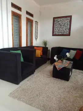 MURAH SOFA KURSI TAMU BAGUS EMPUK 221 FULL BLACK