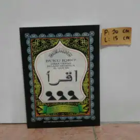 BUKU IQRA IQRA' BESAR 15x20,5 MURAH GRATIS CETAK NAMA