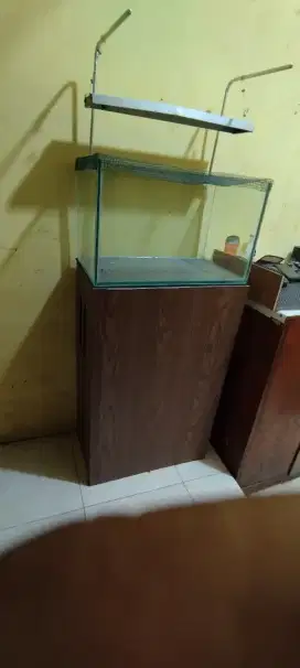 Aquarium 50cm dan meja aquascape