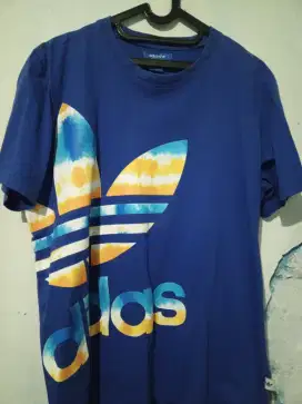 kaos Adidas biru