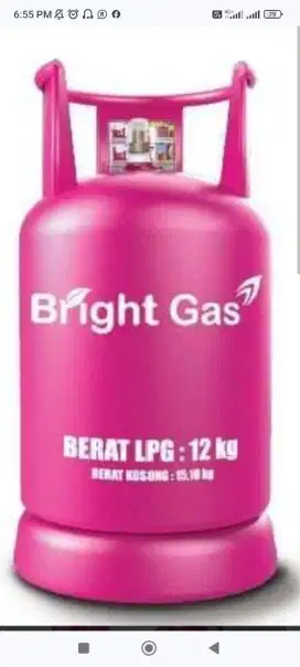 Tersedia Ready TABUNG KOSONG BRIGHT GAS 12 Kg DIANTAR FREE ONGKIR