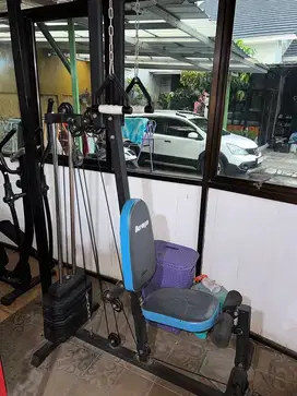 Alat gym fitness low pull down machine