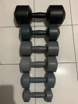 Barbel Dumble PVC Isi Pasir - Barbell 1kg 2kg 3kg 4kg 5kg 10kg