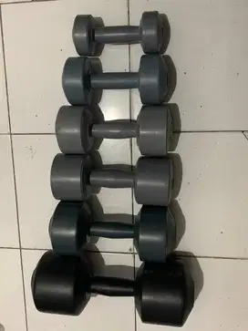 Dumbel Barbell Plastik PVC 1kg 2kg 3kg 4kg 5kg 6kg 7kg 8kg 9kg 10kg