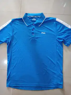 Kaos kerah Pria jersey merk FILA original