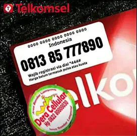 Nomor cantik Telkomsel ujung 777890