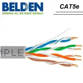Kabel LAN BELDEN CAT 5E RJ45 STP FTP Original Harga Eceran Per 1 Meter