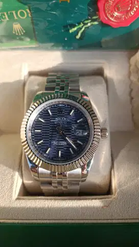 Jam tangan fashion size 41 mm.. Full stainless 904 L anti karat
