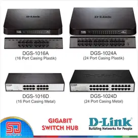 D-Link DES / DGS-1024C Gigabit Ethernet Desktop Switch Hub 16 24 Port