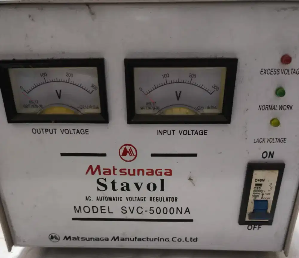 STABILIZER MATSUNAGA 5000 WATT KONDISI APA ADANYA
