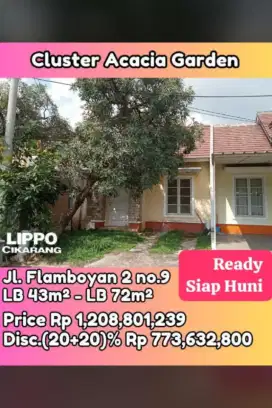 RUMAH 2 LANTAI DENGAN HARGA YANG MURAH TANPA   DEKAT KE AEON MALL