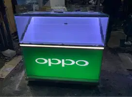 Etalase full kaca display Oppo