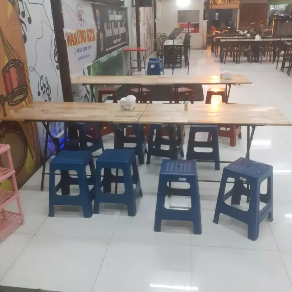 Meja lipat jati belanda