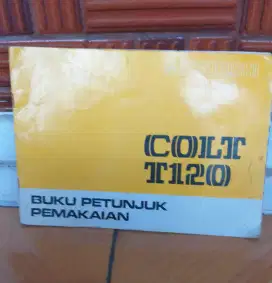 Buku petunjuk pemakaian & kaca spion colt T120 jadul