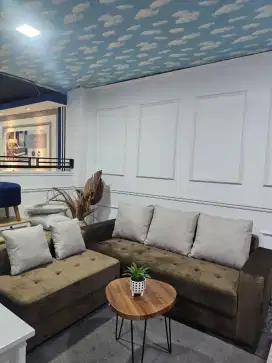 Model  L  sofa set bonus bantal 5.