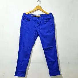 Celana Panjang Wanita Royal Blue Global Work Original