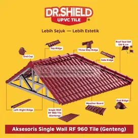 GENTENG UPVC DR SHIELD LEMBARAN LEBAR 960