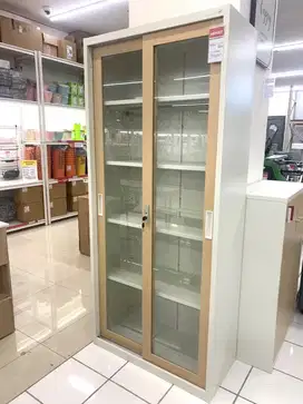 LEMARI ARSIP KACA DARI BESI