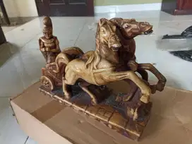 Pajangan Kuda Roman Chariot with Horses Sculpture (1950s)