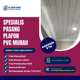 HARGA PROMO!!! Pasang Plafon PVC Termurah Di Mojokerto