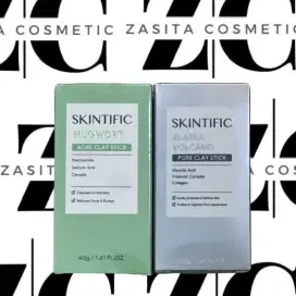 zasitacosmetic - SKINTIFIC Mugwort Acne Clay Stick & Alaska clay stick