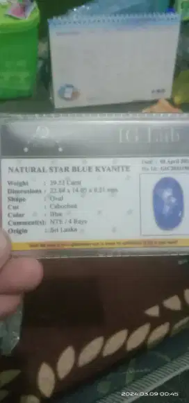 Blue Kyanite Sri Lanka Dimensi dan Crats jumbo