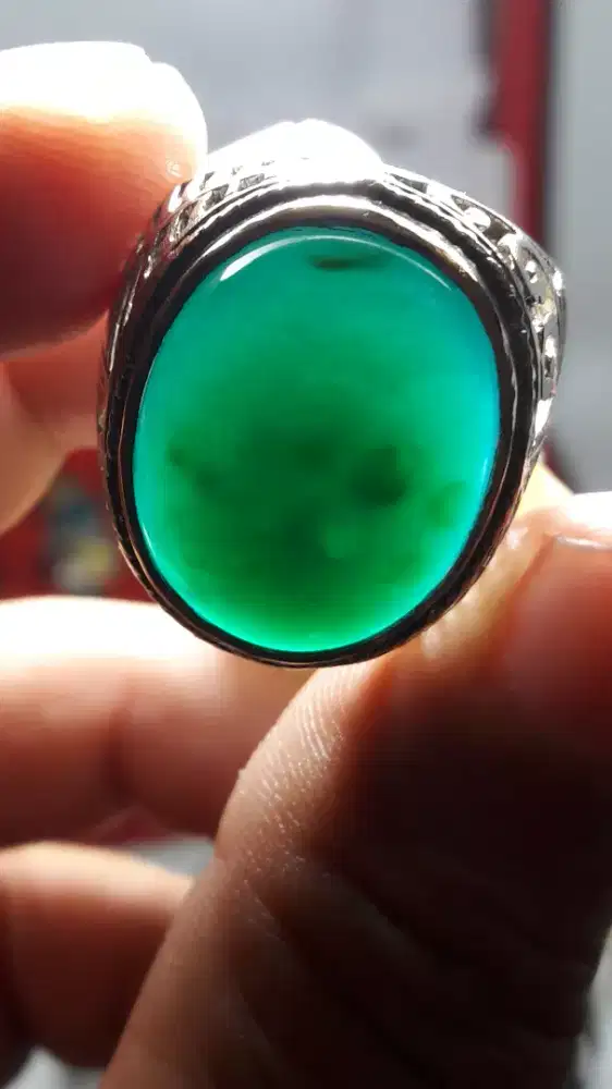 Batu bacan doko matrial coklat encer