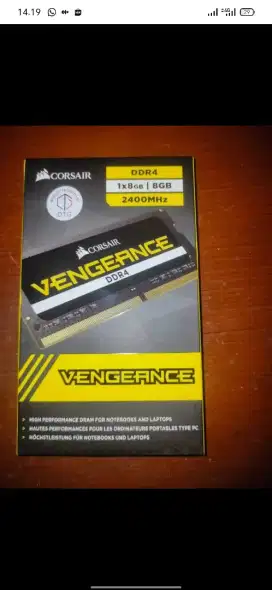 RAM DDR 4 8Gb merk Vengeance
