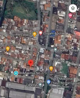 BU turun harga Dijual Tanah daerah Logam dekat pintu tol buah batu