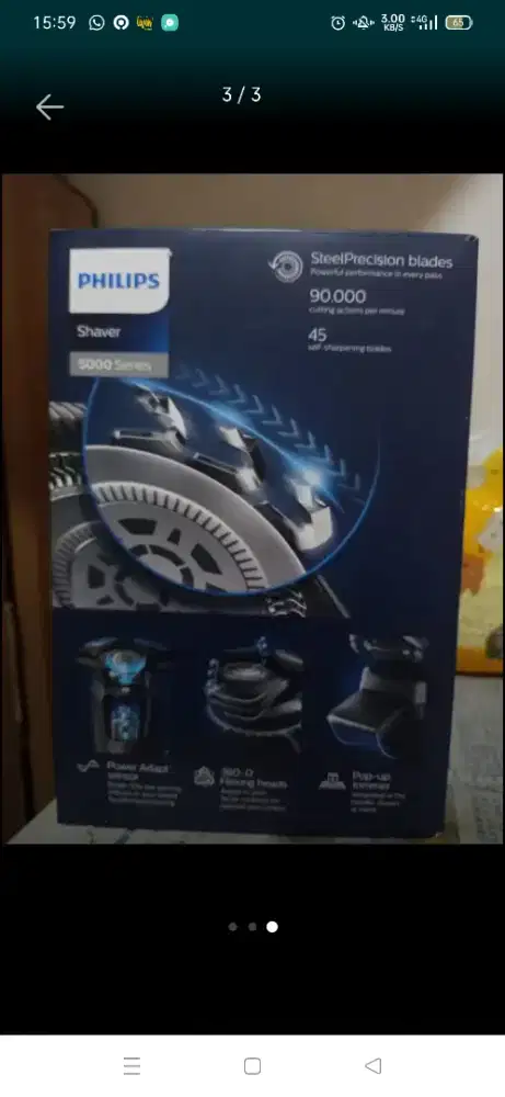 Pencukur elektrik merk philips