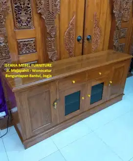 Biffet Buffet Bifet Bufet Meja Rak Akuarium Aquarium Kayu Jati (dpk)