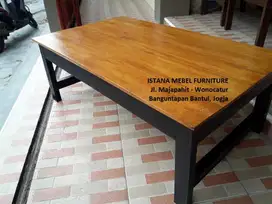 Meja Warung Rumah Makan Cafe Panjang Lesehan Pendek Kayu Mahoni (dpk)