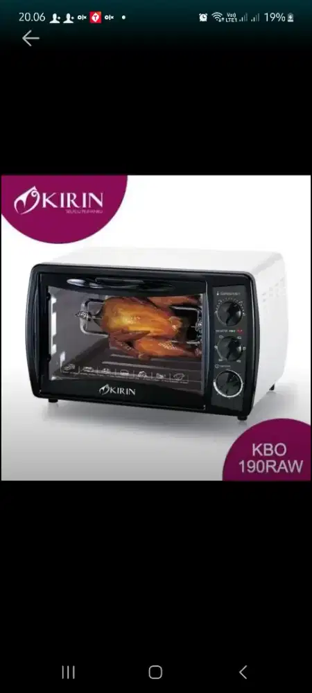 Oven panggang merk Kirin