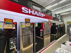 Kulkas Sharp 2 Pintu Promo 0% Syarat Hanya KTP