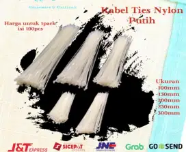 Nylon Kabel Ties Berbagai Ukuran