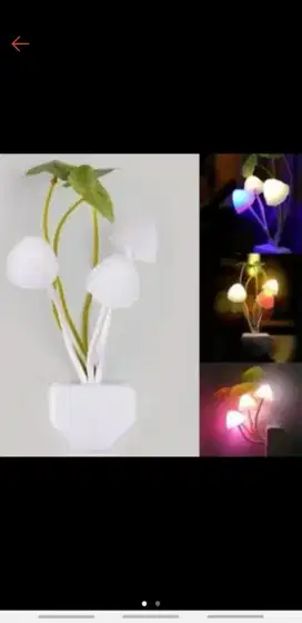 Lampu tidur jamur avatar sensor