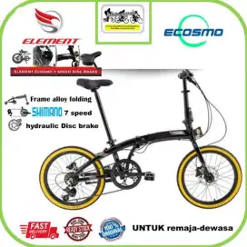 Sepeda Lipat Element 20 inch eCosmo 7 speed