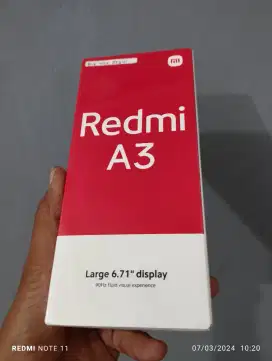 Redmi A3 Ram 4+4/128 New