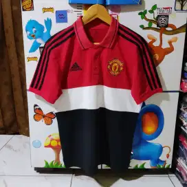 Kaos polo shirt Football Manchester United Tree Tone colour original