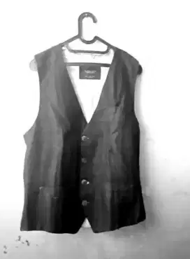 Zara Man Rompi Vest Hitam Original