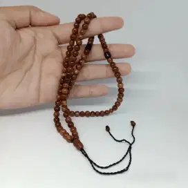 tasbih kokka 99 bulat merica warna coklat dan hitam ori bonus peci