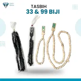 Grosir Tasbih Kayu 33 & 99 Butir | Souvenir Oleh Oleh Haji Umroh