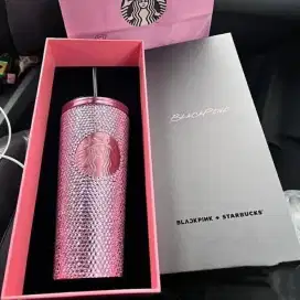 Tumbler starbuck blackpink, w1th straw one piece