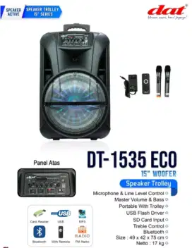 Speaker Portable DAT 15 inch DT-1535